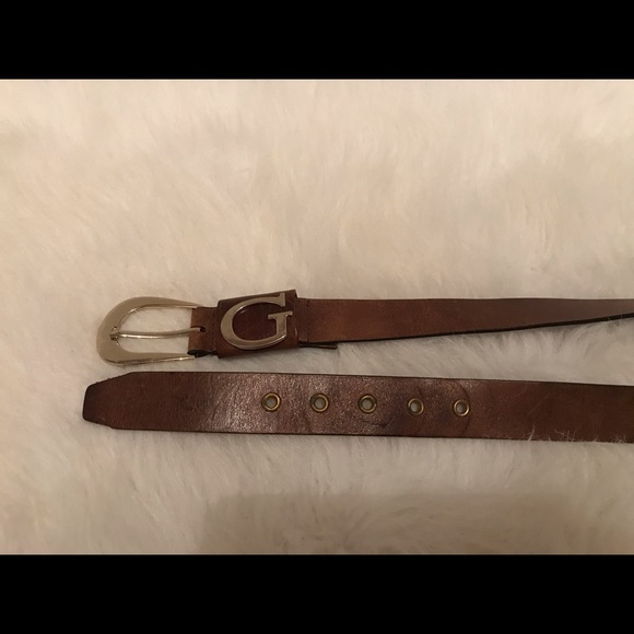 Guess Brown Leather Belt - Picture 3 of 3